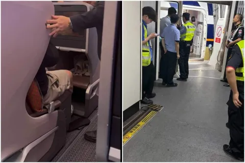 男子在新加坡航空飞机厕所内偷偷吸烟 航班落地上海后被警察带走