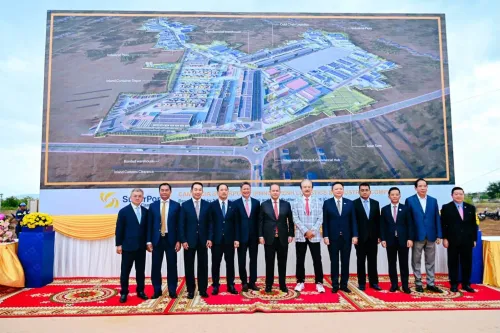 金边物流与工业综合体“柬埔寨超级港”项目奠基 总投资约3亿美元