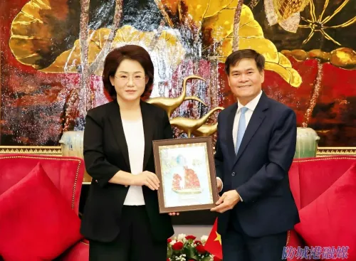 中共防城港市委书记黄江率团出访越南广宁省并与越南广宁省人民委员会主席裴文康举行工作会谈