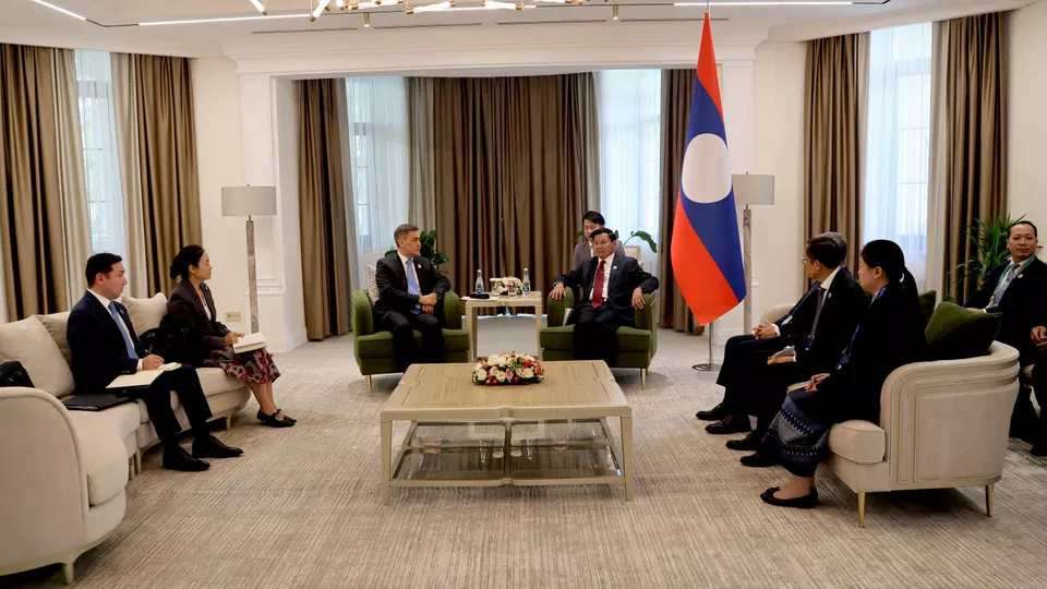 上合组织秘书长会见老挝国家主席 就加强上合组织与老挝、东盟合作进行讨论