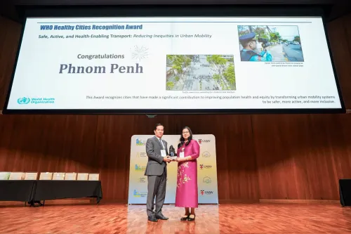 柬埔寨首都金边市荣获世界卫生组织“2026年健康城市表彰奖”