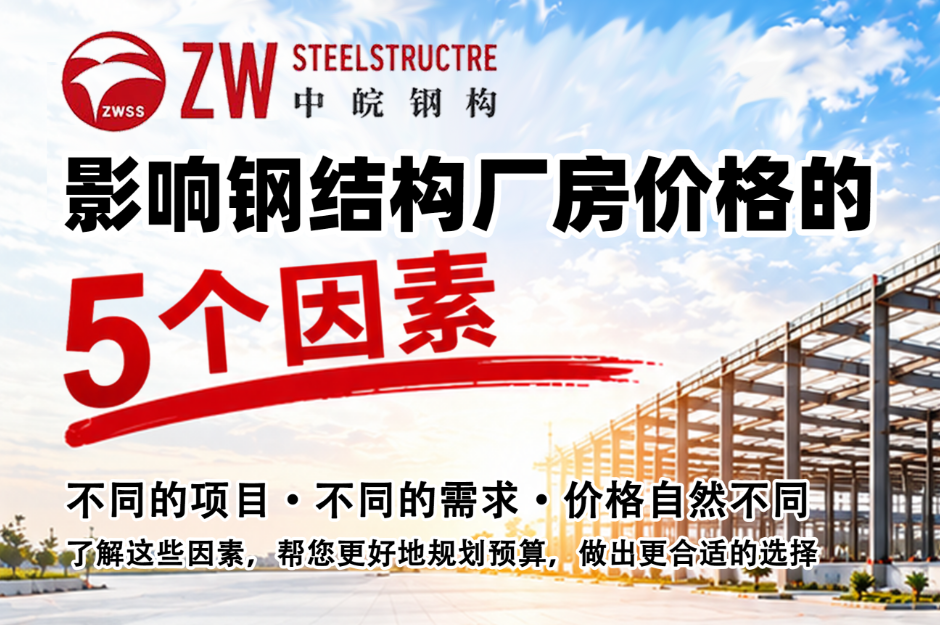 《中皖钢构-影响钢结构厂房价格的5个因素》