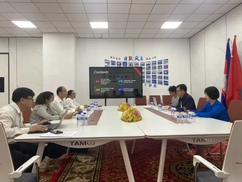 柬埔寨教育部高教司评估组赴柬华应用科技大学新校区开展办学条件专项核验评估