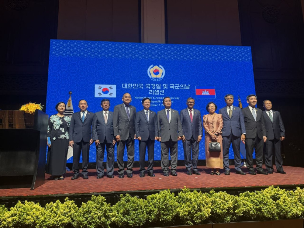 韩国驻柬埔寨大使馆在金边举行国庆暨国军节招待会