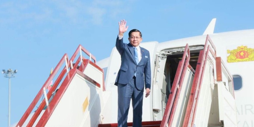 缅甸总统敏昂莱启程访问马来西亚  时隔11年缅甸总统再次访马
