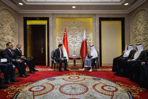 新加坡总理黄循财首次访问中东 与卡塔尔首相会谈 探讨深化能源与AI合作