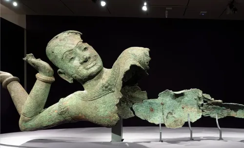 沉睡千年 柬埔寨最重要高棉青铜神像全球巡展赴美展出  展毕后将归国保存