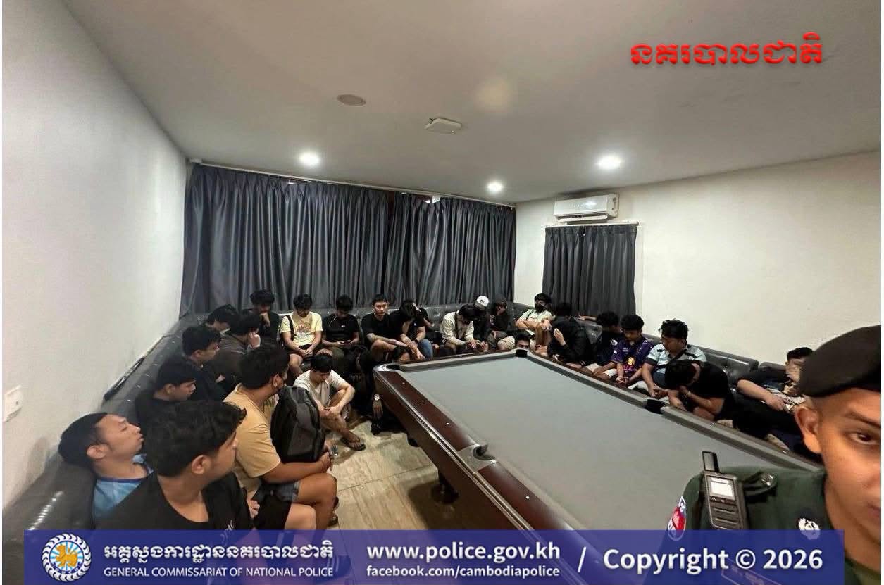 柬埔寨波贝市两处场所正准备布置成电诈窝点 警方控制139人 多数来自印尼