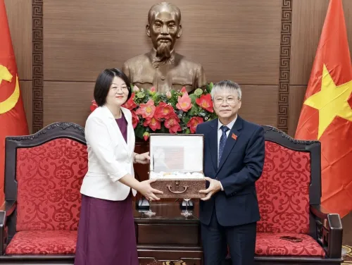 中国驻岘港总领事李薇薇拜会岘港市人民议会主席阮德勇